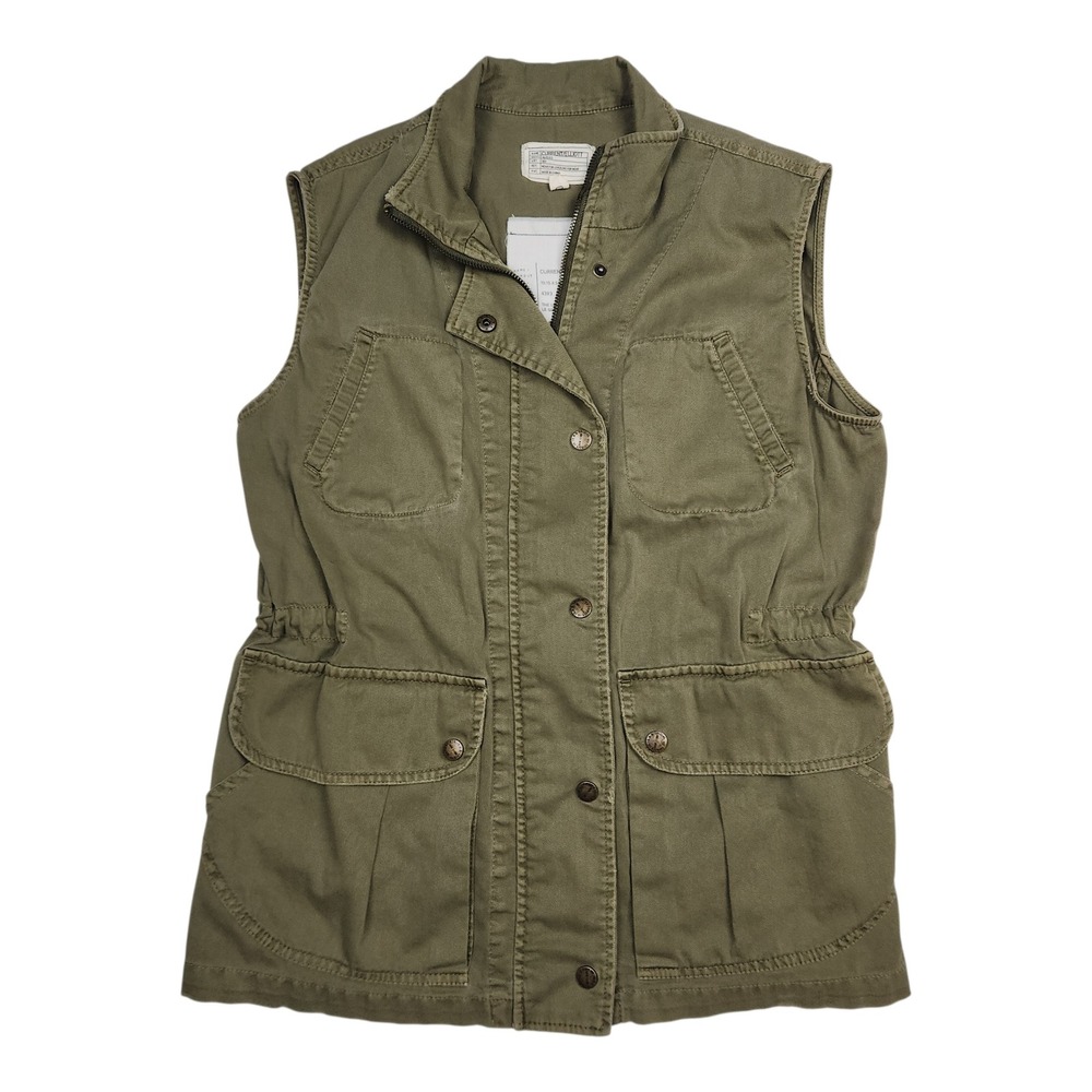 Current Elliott Utility Military Vest S Army Green Cargo Gorpcore Safari‎